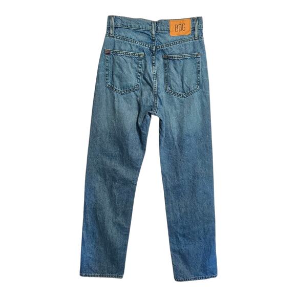 BDG Jeans Womens Size 26 Blue Cowboy Straight Leg High Rise Normcore Distressed - Picture 2 of 13